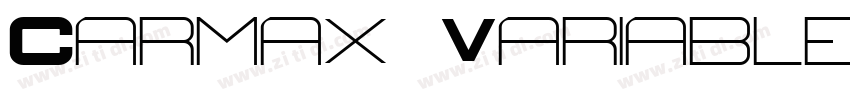 Carmax Variable Bol字体转换